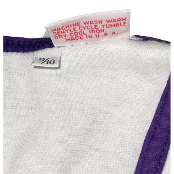 NOS Vintage TAIL Tennis Dress Purple White Zip Back Small Made in USA - Picture 5 of 7